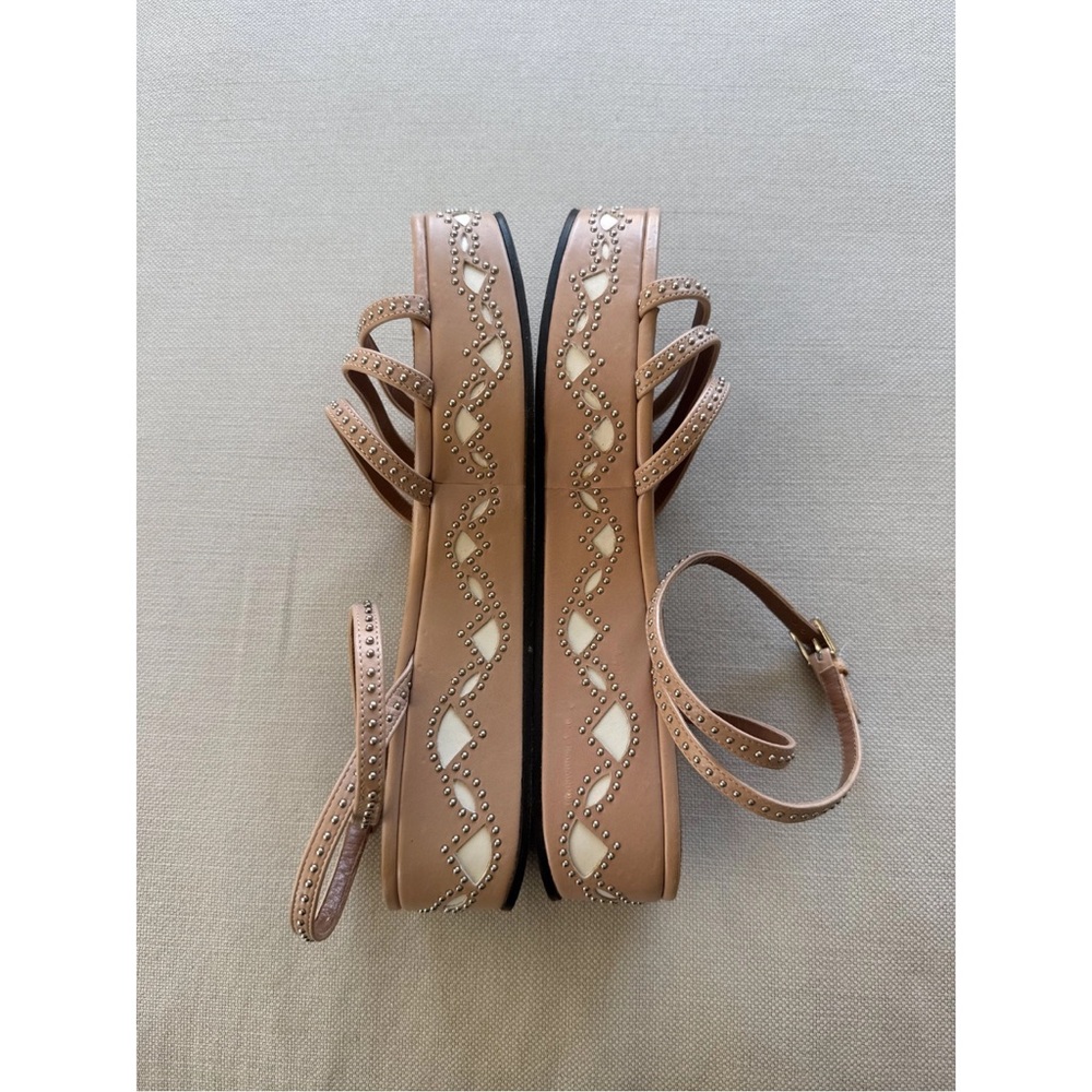 Alaia Beige Studded Sandals - image 3
